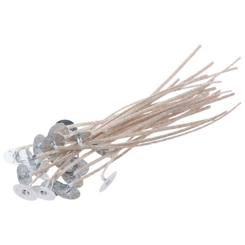Cotton Wick 6 Inch - Mumlar için fitiller, 6 inç uzun
