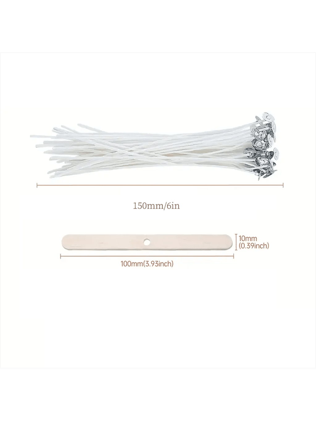 100 Adet Pamuk Mum Fitili 15 c - Cotton Wick 6 Inch incelemesi ve fiyatı