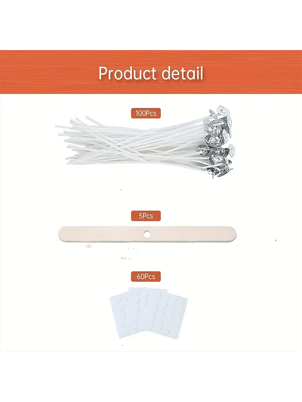 100 Adet Pamuk Mum Fitili 15 c - Cotton Wick 6 Inch incelemesi ve fiyatı